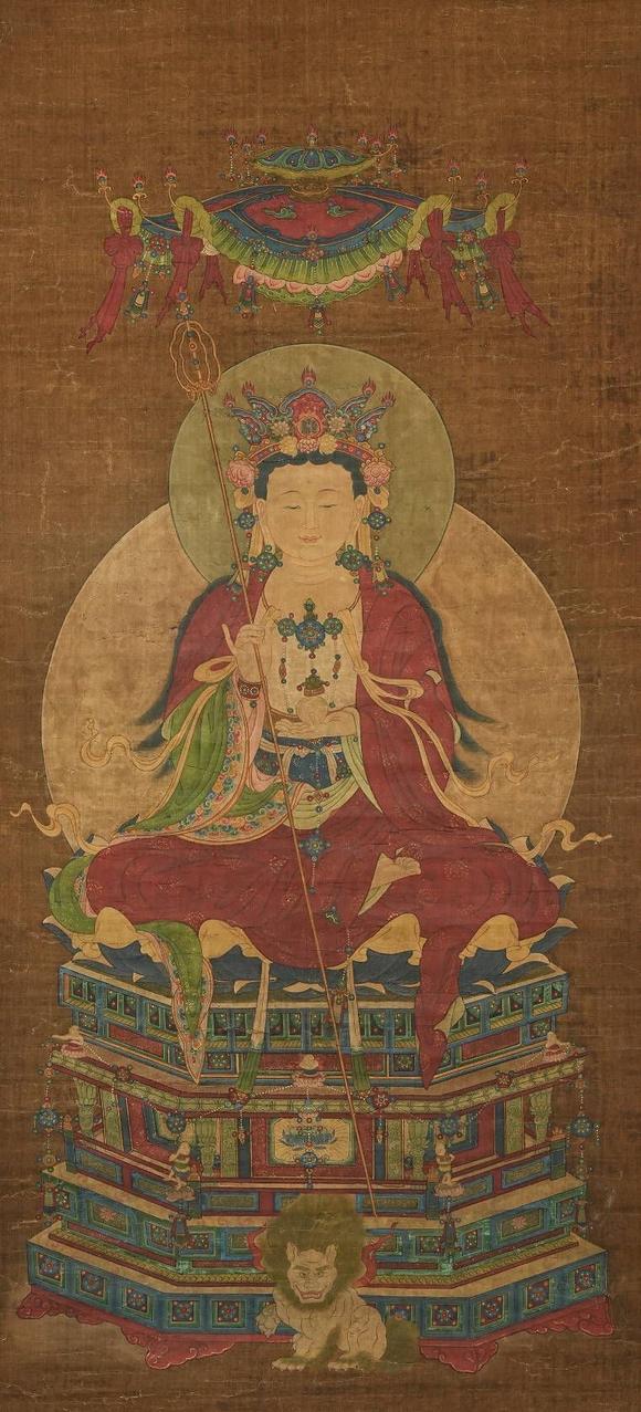 京都祇園會拍賣寶寧寺地藏王 水陸畫 絹本掛軸