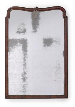A GEORGE I WALNUT MIRROR, CIRCA 1720