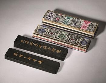 清 胡子卿制龔照瑗墨二錠