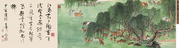 謝稚柳 塞上馬群