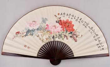 關(guān)保民（1913-1998）花卉大扇
