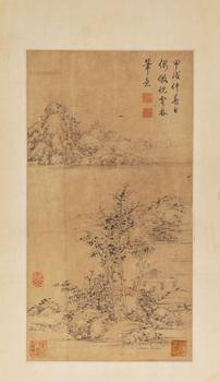 乾隆帝（1711-1799） 仿倪瓚山水