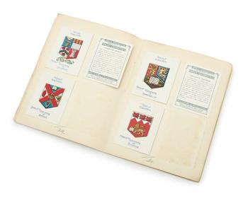 A collection of heraldry cards.?

The collection contained in an