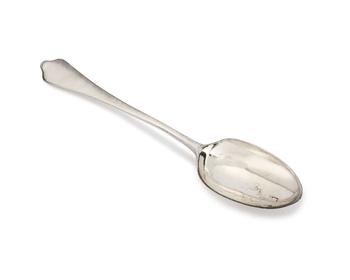 A George III silver spoon.?

Benjamin Mountigue,?

London, 178