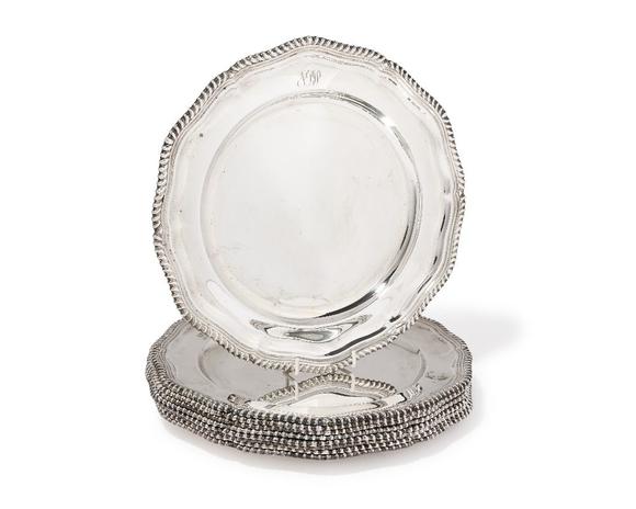 RoseberysA set of nine Elizabeth II silver dinner plates.?

Garrard & Co.,