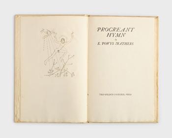Golden Cockeral Press?

'Procreant Hymn' by E Powys Mather