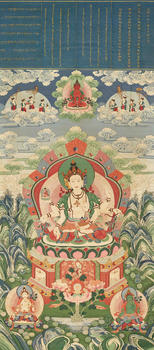 清  緙絲尊勝佛母像