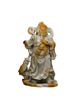 民國(guó)  翡翠關(guān)公像