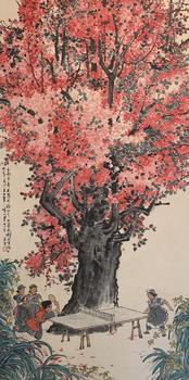 風景三幀 69*139 紙本立軸