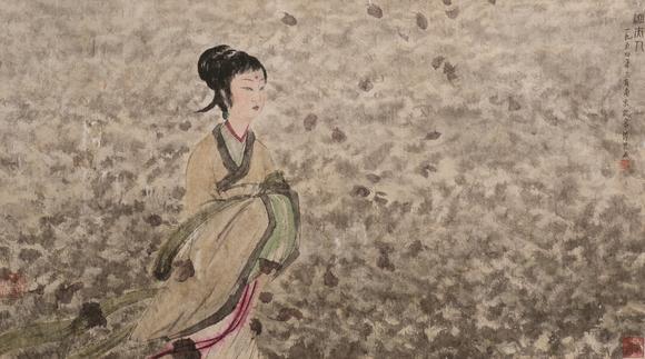 華岳國際傅抱石  湘夫人