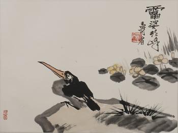 潘天壽  雛鷹