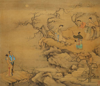 冷枚 伎樂圖