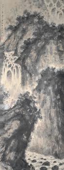 傅抱石 山水高士圖