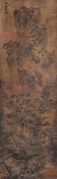 藍(lán)瑛 華岳高秋圖