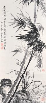 陳家灼 風(fēng)動蘭竹圖