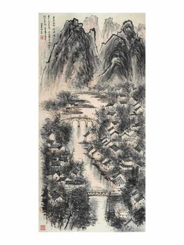 李可染 紹興水鄉(xiāng)圖