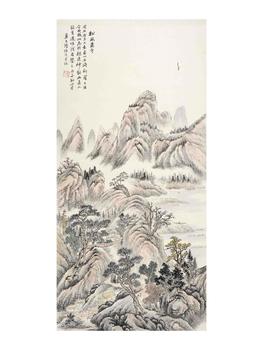 陸恢 松風(fēng)肅寺圖