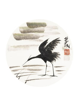 林風眠 水鷺