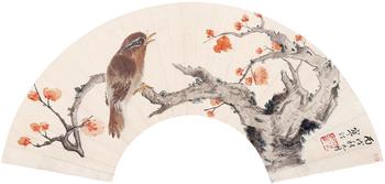 江寒汀    花鳥 扇面