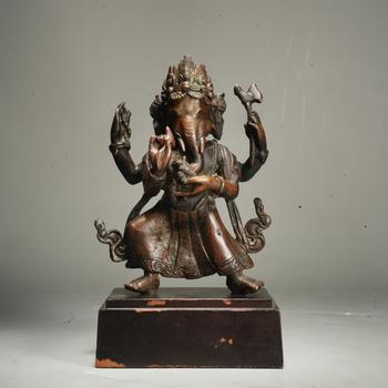 明代 銅象鼻財(cái)神