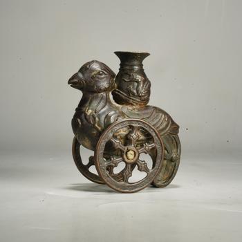 明或更早 銅天雞車尊