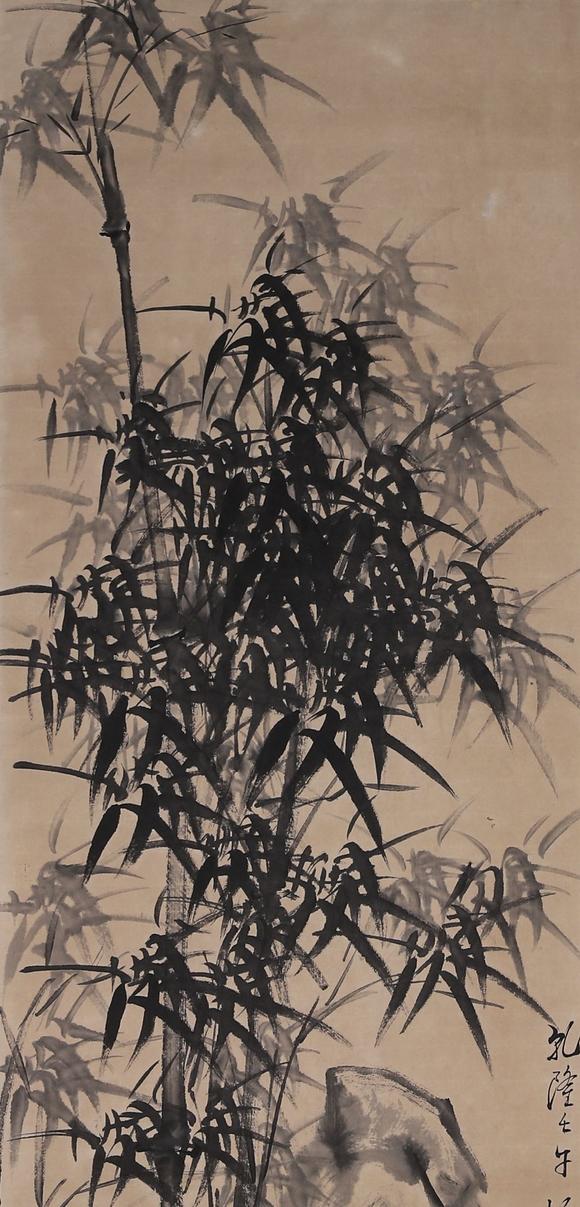 郑板桥劲竹图