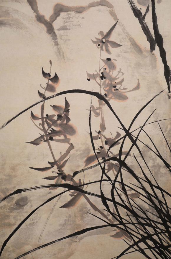 九天万象吴昌硕 兰石图