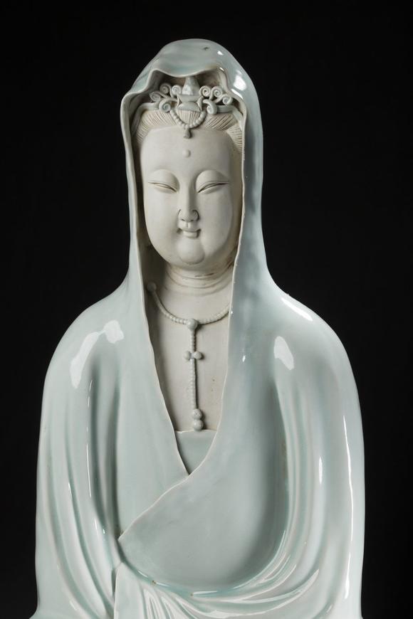yingqing kiln avalokitesvara figure 影青观音菩萨_yingqing kiln