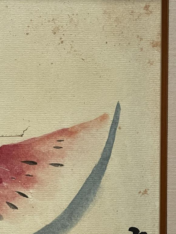 齐白石草虫西瓜