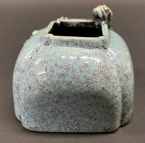 清炉钧釉螭龙水盂