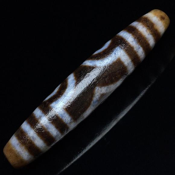 尼泊尔至纯高油包浆三眼天珠