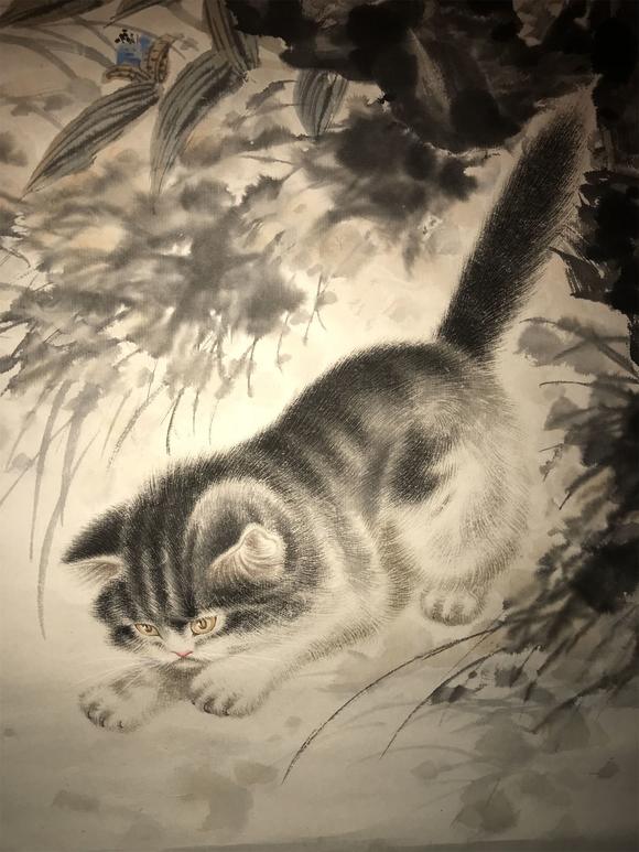 王雪涛曹克家猫戏图