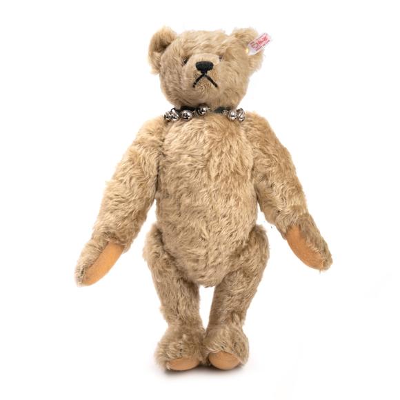 steiffbearjinglebellblondmohairbellcollar