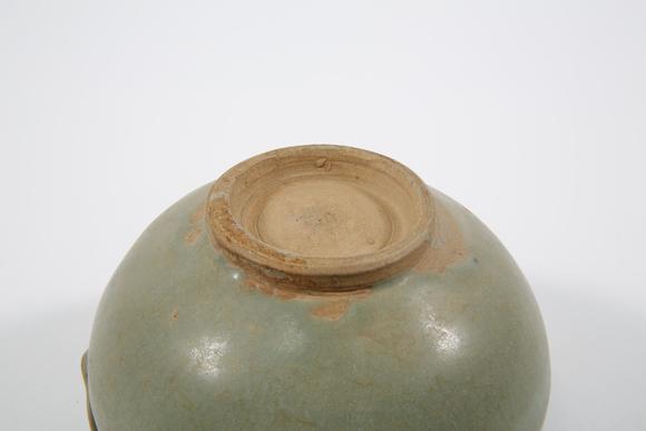 宋殿青釉双系罐