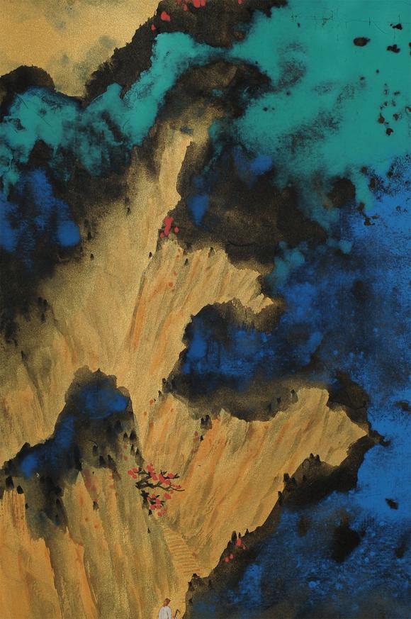 张大千泼墨山水