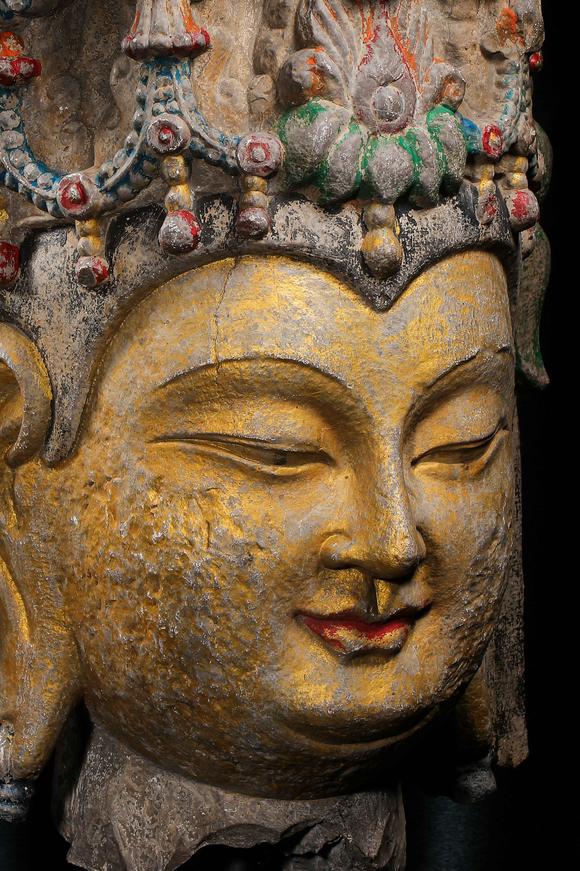 chinesetangdynastystonebuddhahead