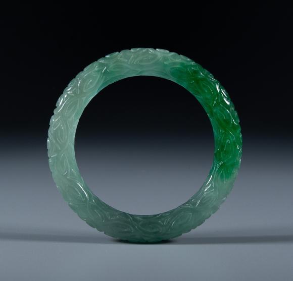 古美术东领翡翠手镯