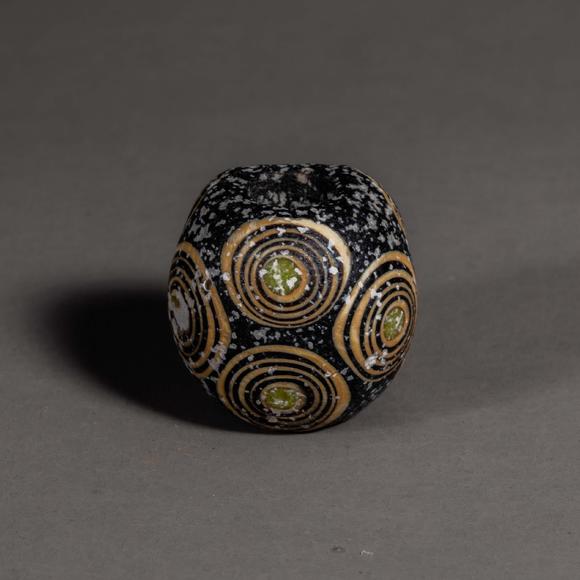 中国明代蜻蜓眼琉璃珠