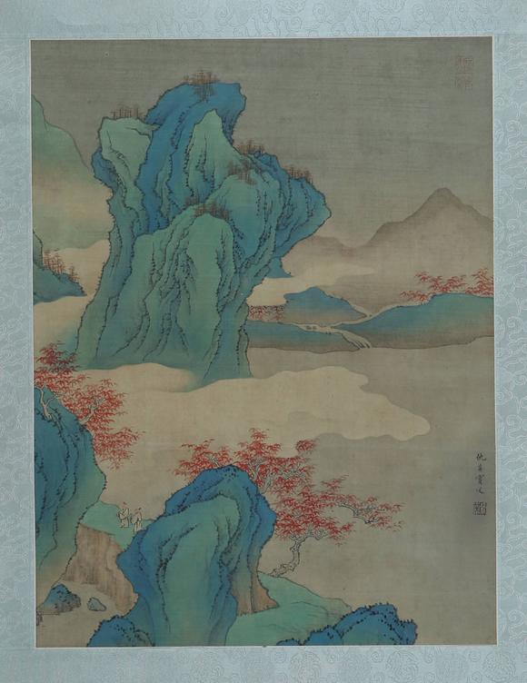 仇英仇英 青绿山水_仇英仇英 青绿山水估价_仇英仇英 青绿山水高清