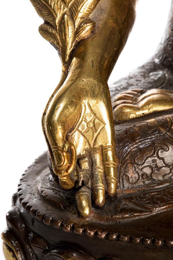 wilkens auctions & appraisalstibetan bronze medicine buddha