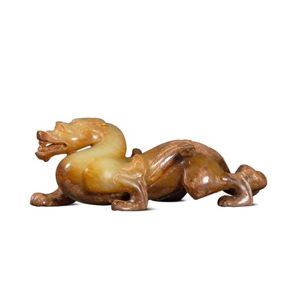 中国明代和田玉兽