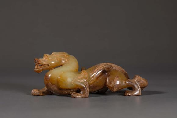 中国明代和田玉兽