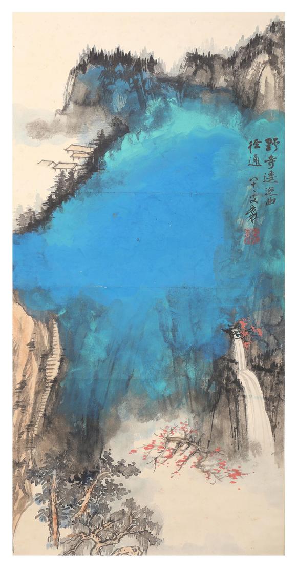 张大千泼墨山水