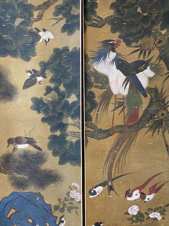 宋徽宗百鸟朝凤八条屏