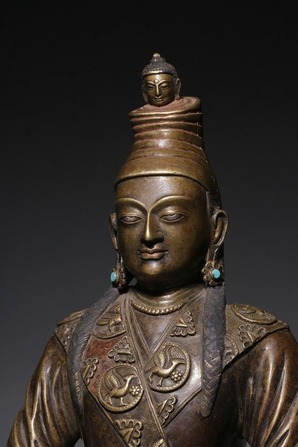 清代铜嵌松石松赞干布