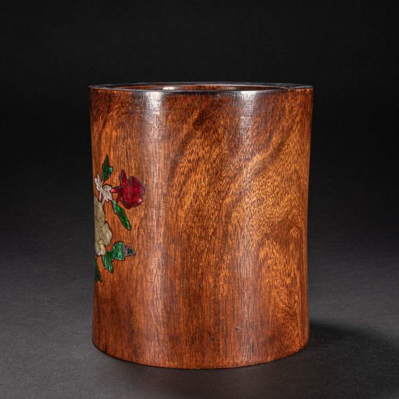 清代黄花梨笔筒_清代黄花梨笔筒估价_清代黄花梨笔筒高清大图_易拍