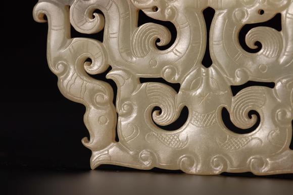 宋代或以上和田白玉龙凤纹玉佩songdynastyorearlierhetianwhitejade