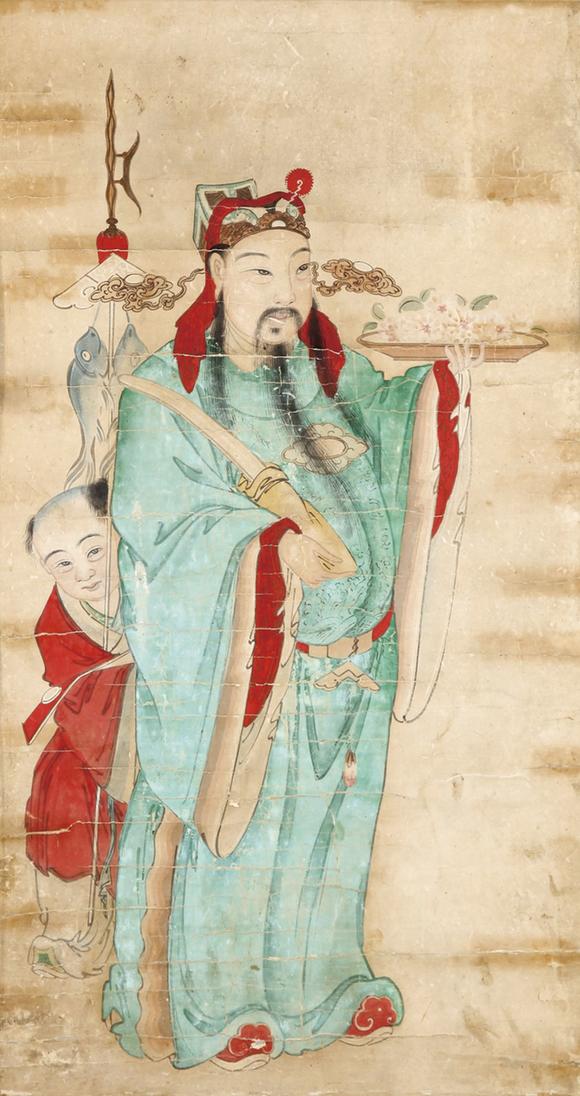 香港华辉禄星贺寿挂饰