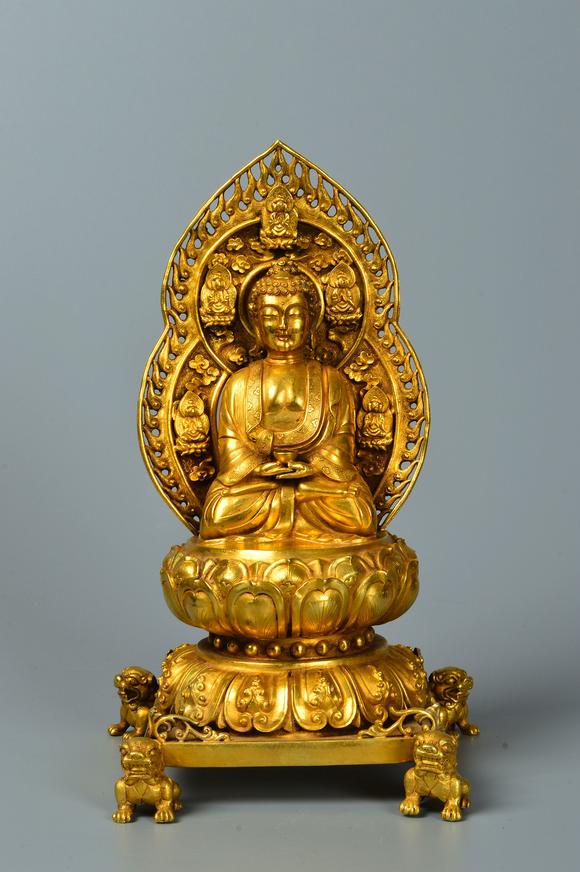 pure gold buddha statue 纯金佛像