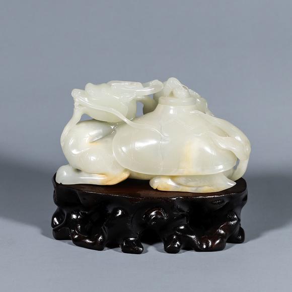 和田玉玄武玉尊abasaltjadeofhetianjade